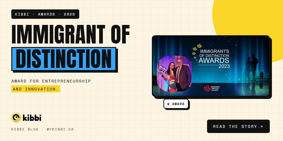 Kibbi's Founder Won Immigrant of Distinction Awards for Entrepreneurship & Innovation