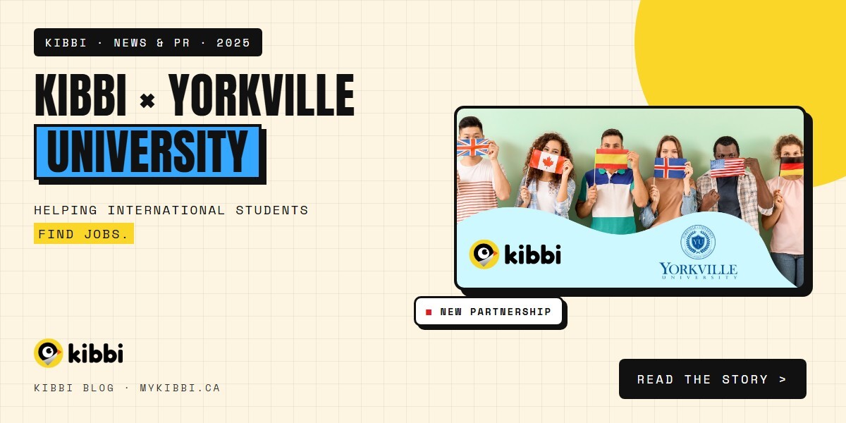 Kibbi Partners with Yorkville University to Support International Students in Finding Jobs