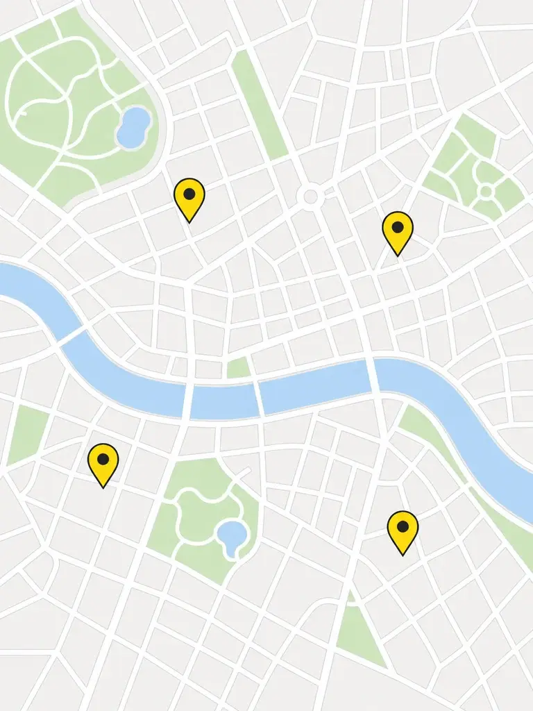 Map of local jobs near a job seeker